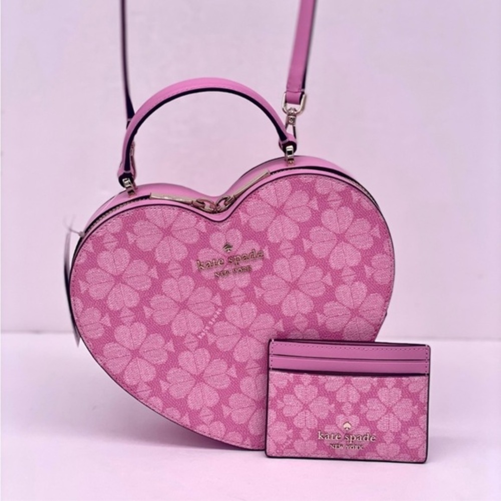 Kate Spade Love Shack Spade
Flower Heart Crossbody and Small
Wallet Card Holder